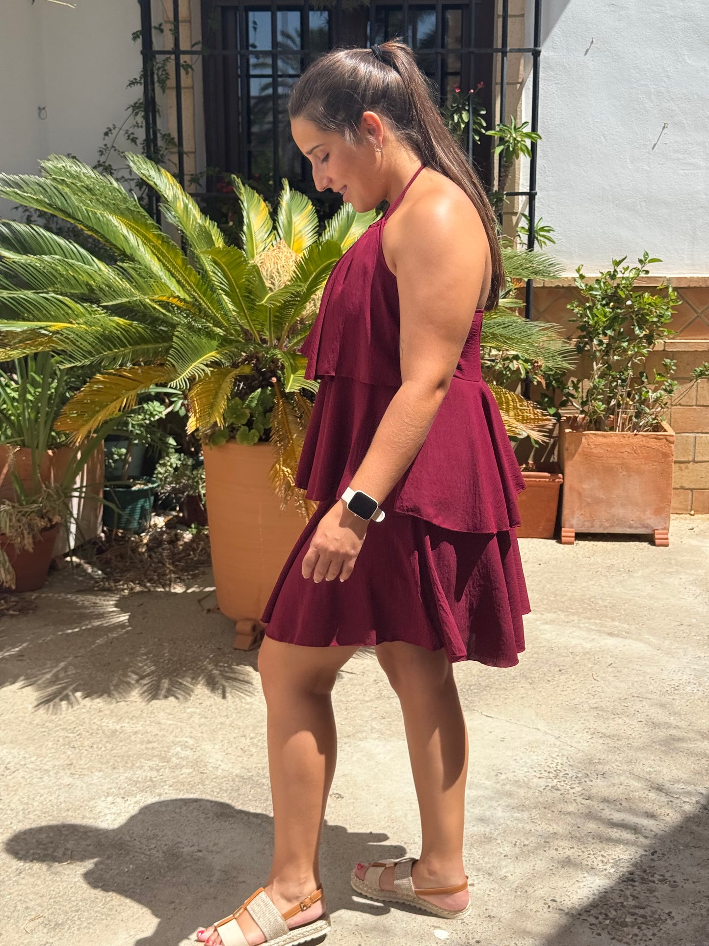 Vestido volantes