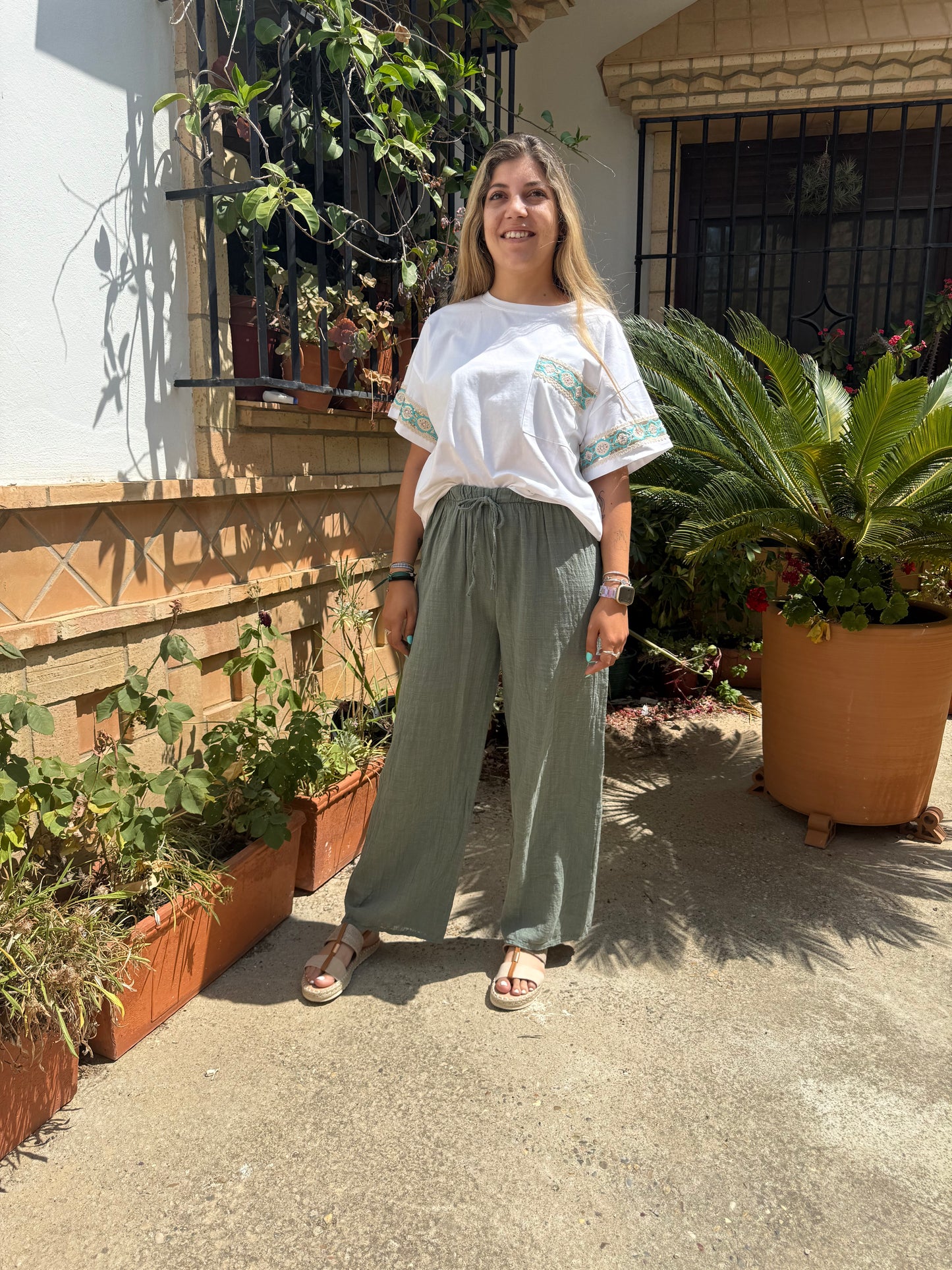 Pantalon lino