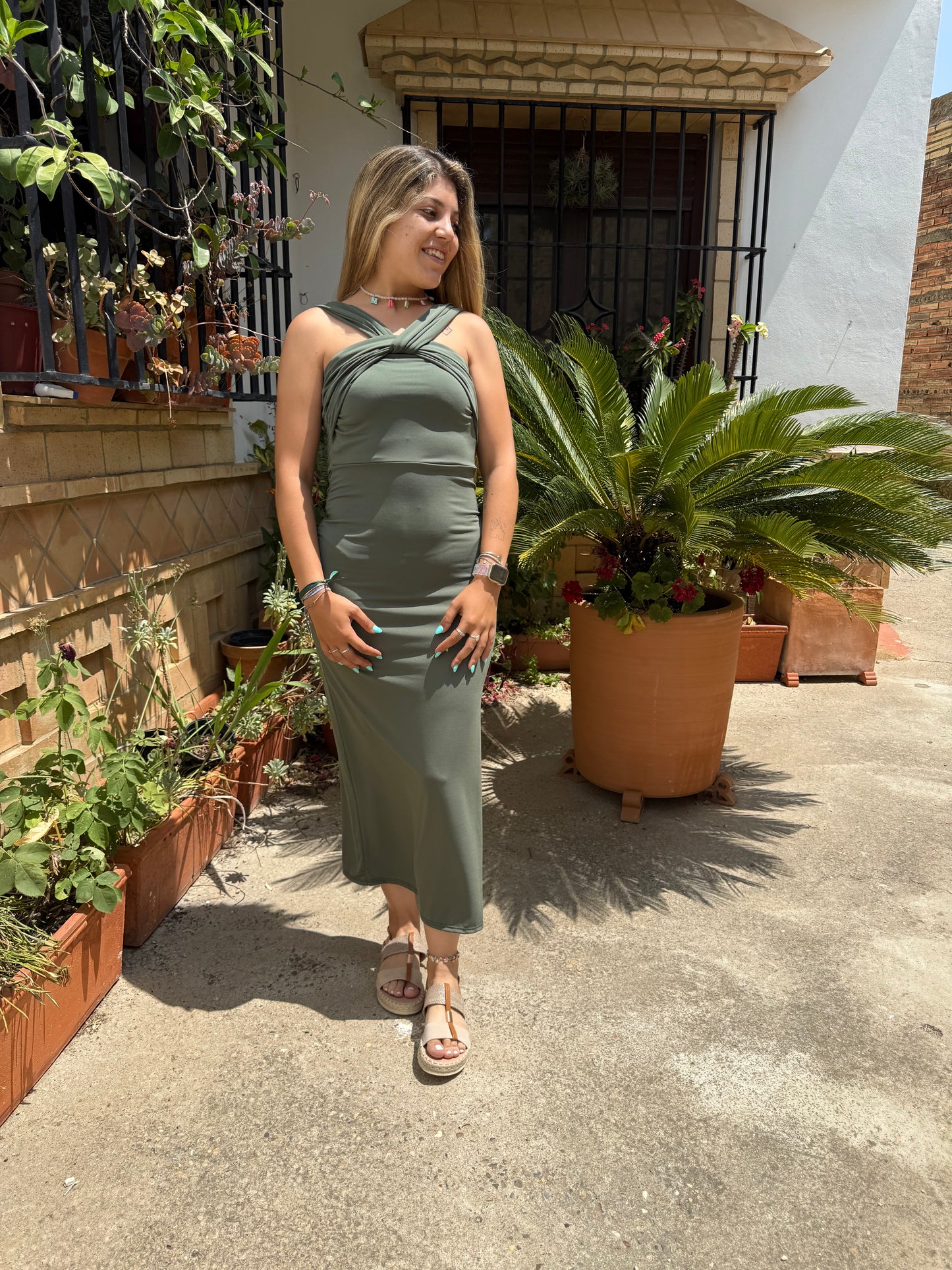 Vestido cruzada
