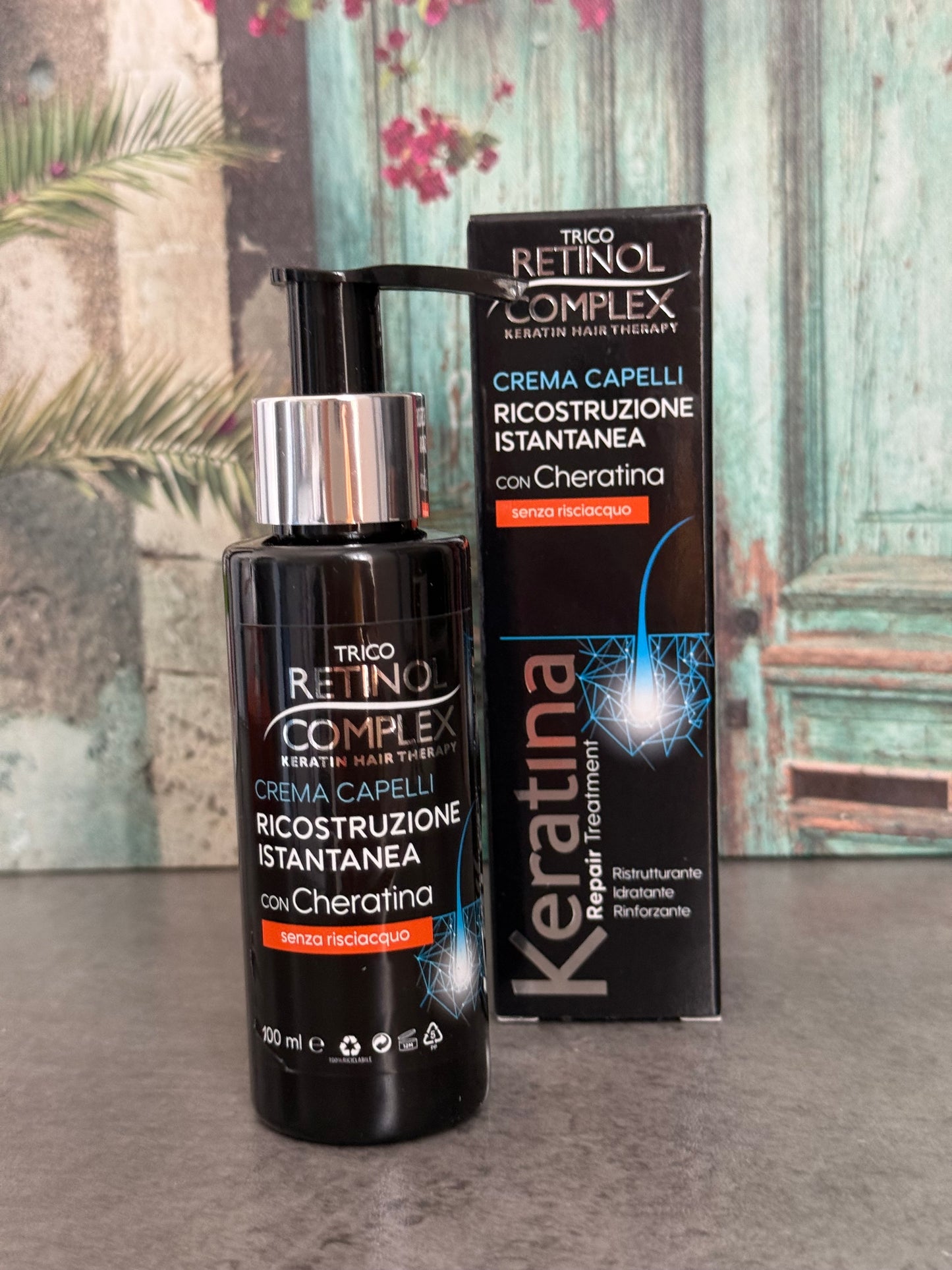 Crema capilar reconstuctora con keratina - Retinol complex