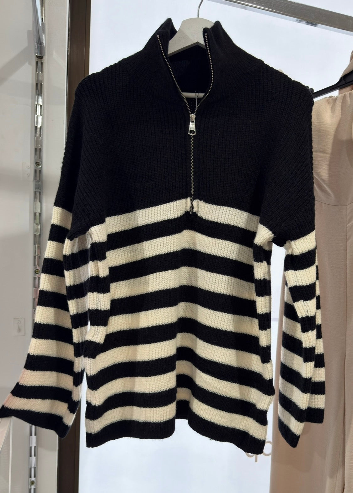 Jersey rayas cremallera