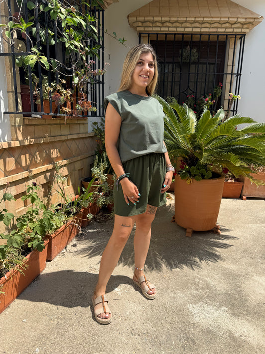 Camiseta hombreras basico
