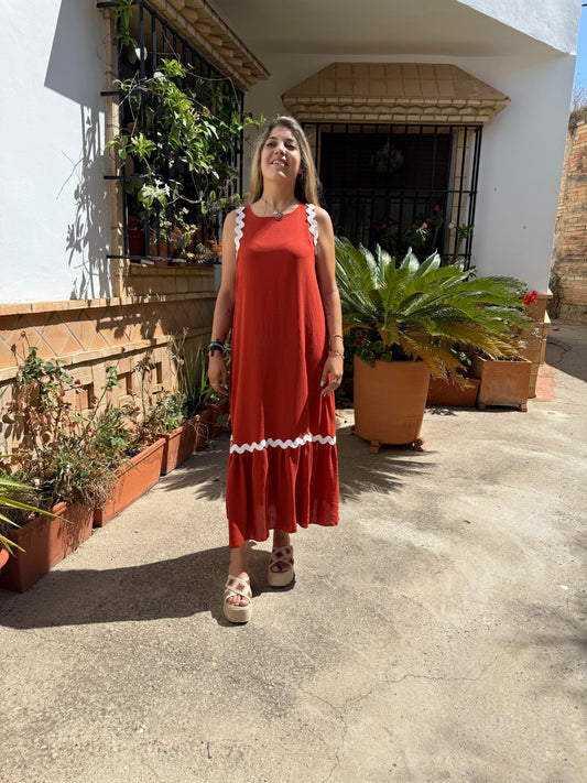 Vestido coral