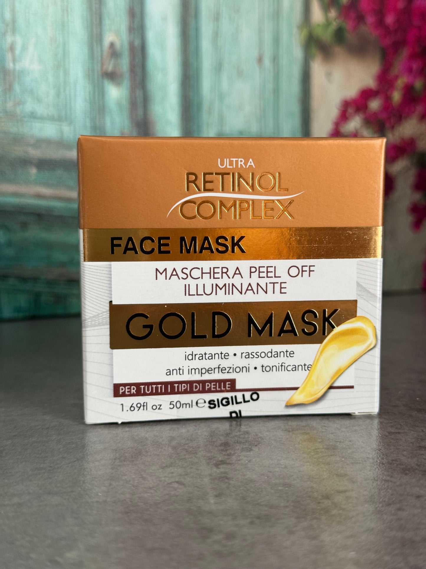 Mascarilla gold iluminadora - Retinol complex
