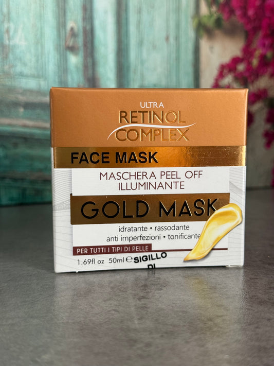 Mascarilla gold iluminadora - Retinol complex