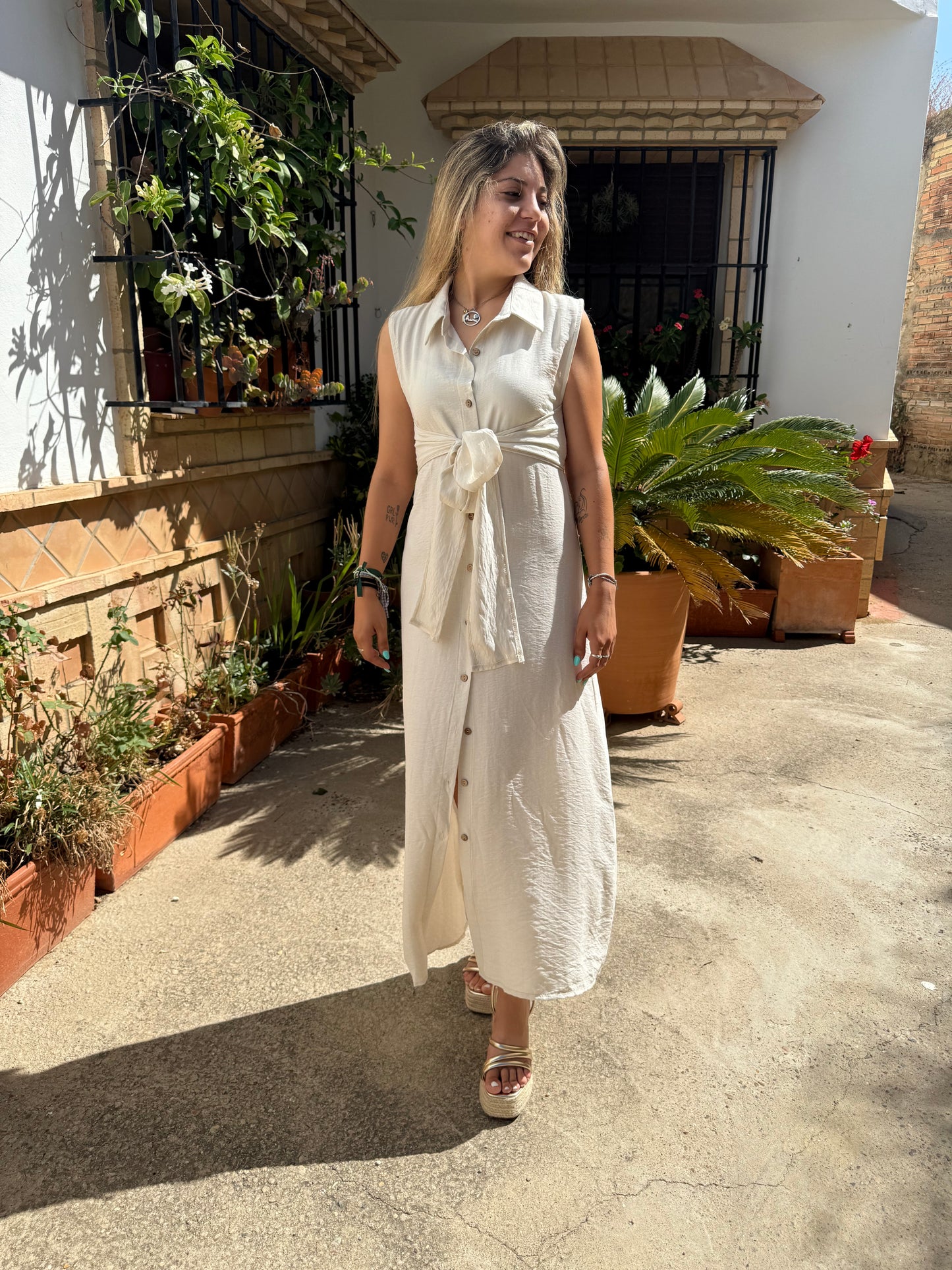 Vestido lazo cruzado