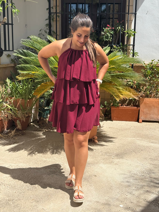 Vestido volantes